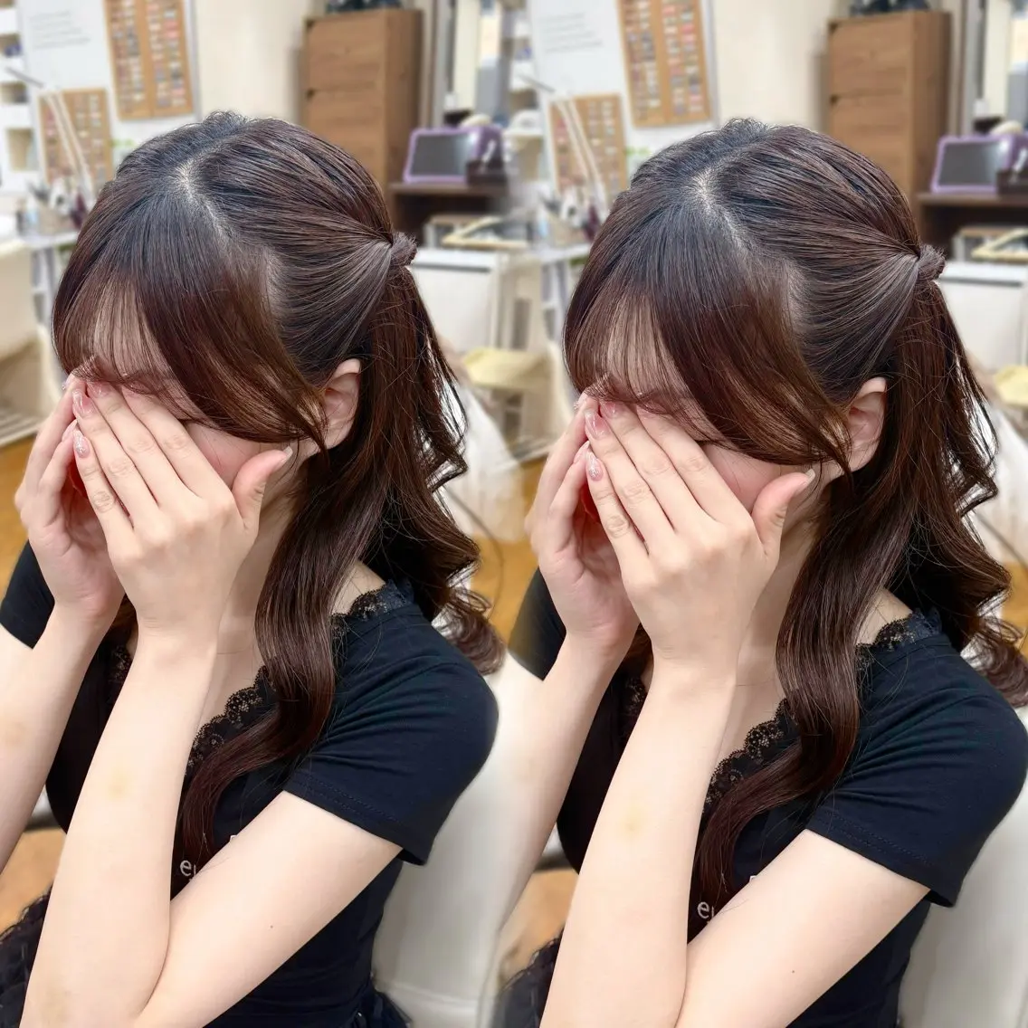 ロング ヘアセット 阿部 琴音のヘアスタイル