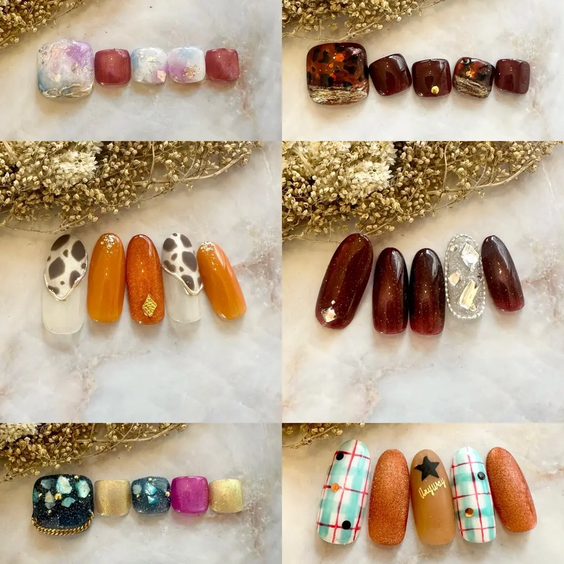 秋ネイル◎ハンド定額季節のネイル💅🉐今月だけ!¥7980→¥6900定額のネイル【◎オフ無料】の写真