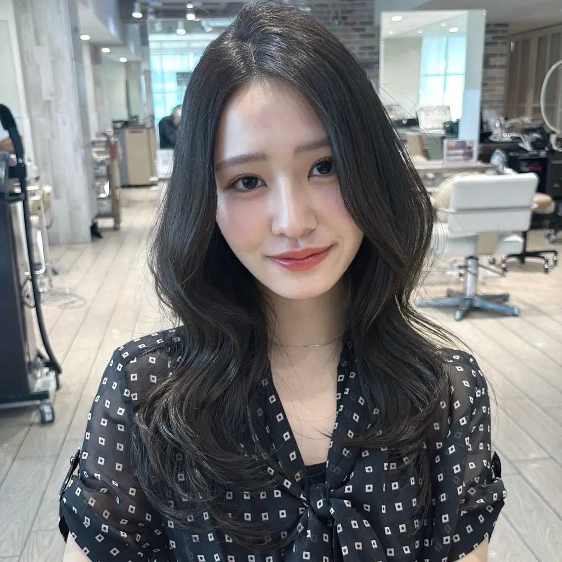 ロング カラー ヘアカラー トリートメント 髪質改善/ブリーチ なしカラー/菊池真稔のヘアスタイル