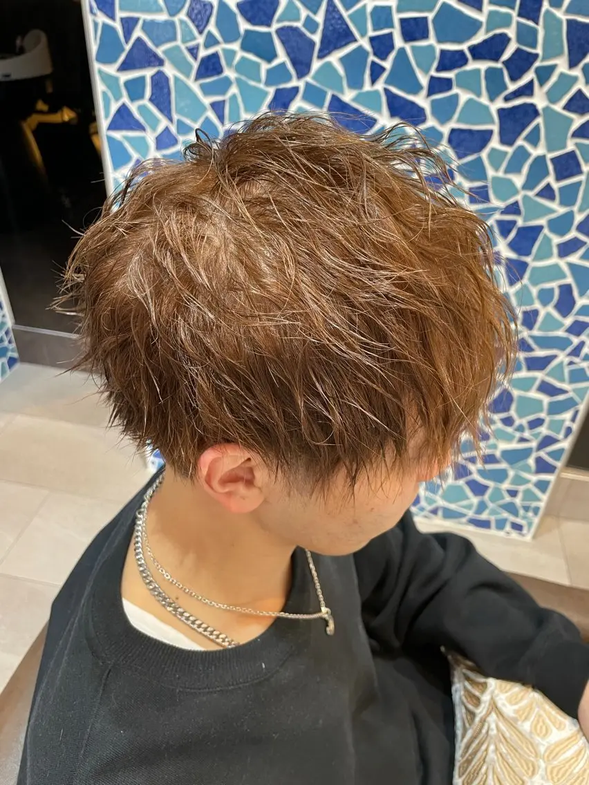 ショート メンズ ヘアカラー 山本 マサキのヘアスタイル