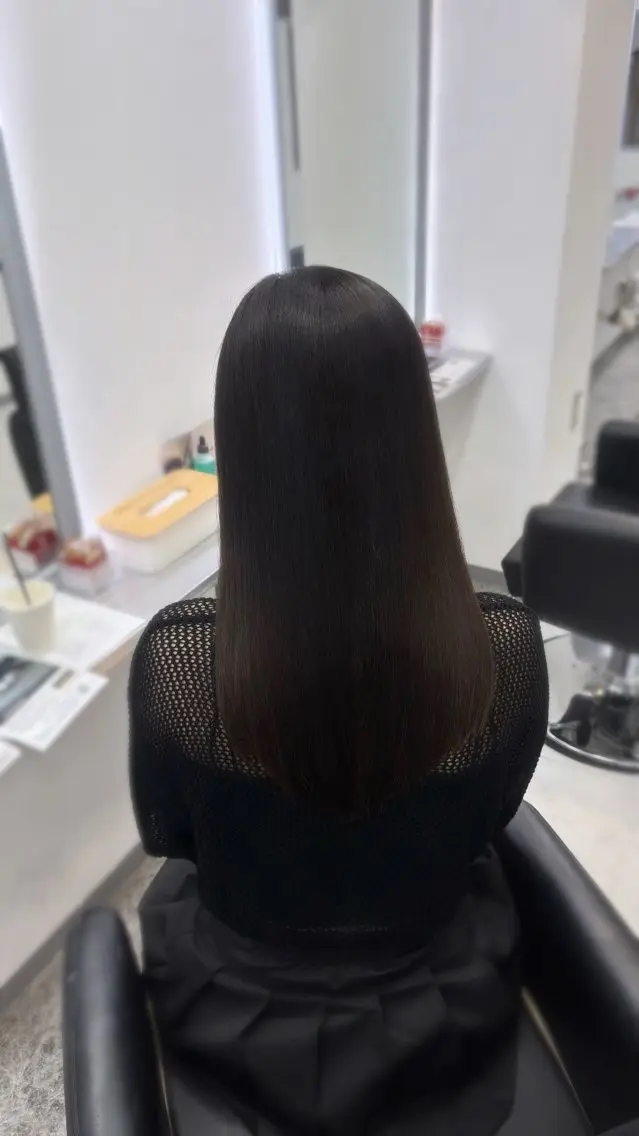 縮毛矯正 あやか/心斎橋/ カラーモデル募集中のヘアスタイル