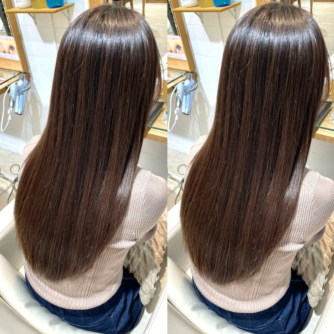 ロング 縮毛矯正 トリートメント 髪質改善矯正/カラー /吉祥寺 mariのヘアスタイル