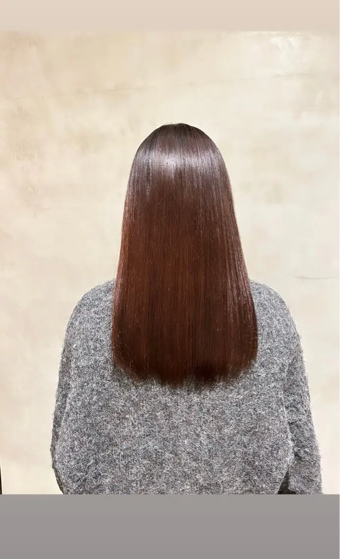 ロング 縮毛矯正 タナカ カナ🫧のヘアスタイル