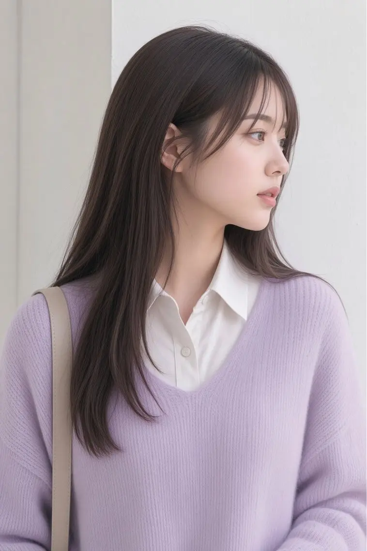 ロング カット ヘアカラー トリートメント 石沢 知康のヘアスタイル