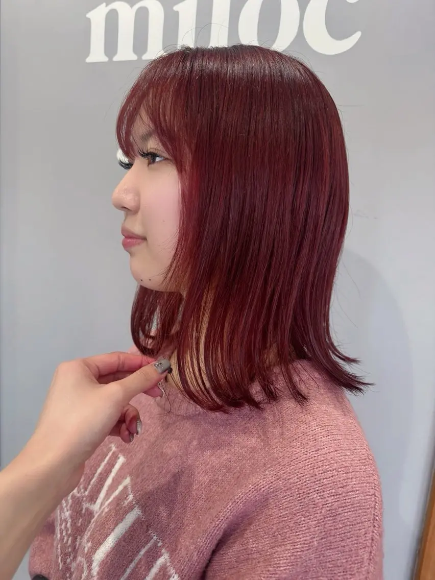 ミディアム ヘアカラー トリートメント miloc🫧 MOMOYOのヘアスタイル
