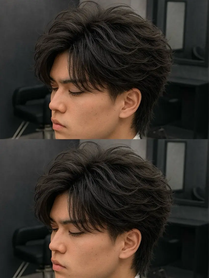 ミディアム パーマ ヘアアレンジ メンズ ミディアムパーマ メンズパーマ メンズツイストパーマ 波巻きパーマ ツイストパーマ 🔥ニュアンス フェザー小林海斗🔥のヘアスタイル