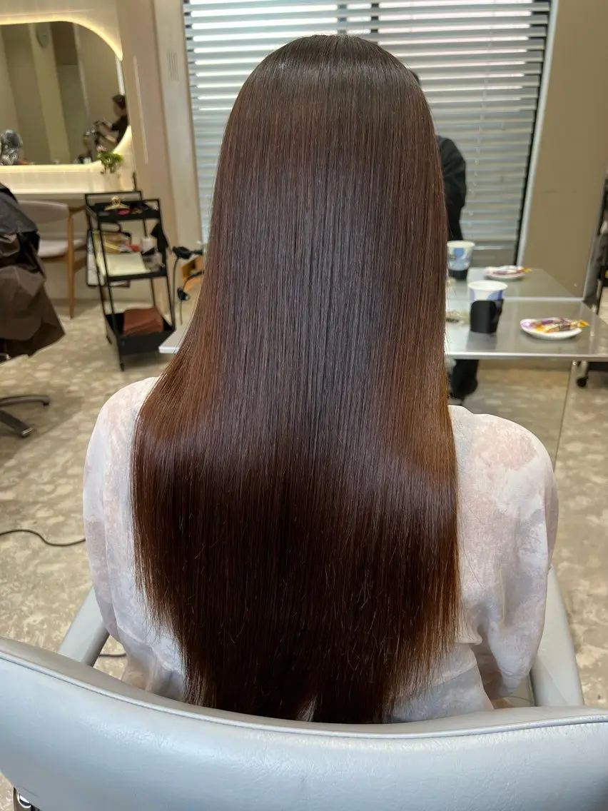 ロング トリートメント 艶カラー💎 髪質改善🎈アトワのヘアスタイル