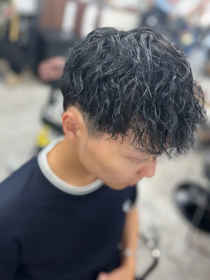 パーマ メンズ カット パーマ トリートメント 多系統似合わせ/ tsuburaのヘアスタイル
