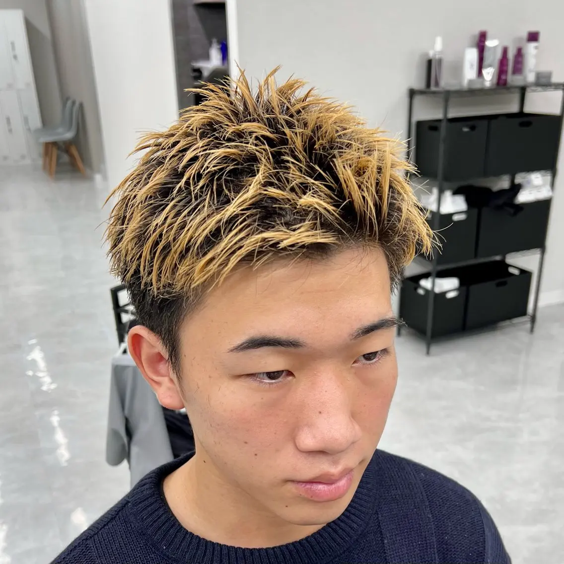 ショート メンズ カット メンズパーマ名人 TAKUMAのヘアスタイル