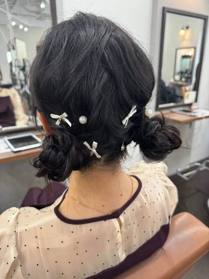 ロング ヘアアレンジ デート 🌷名駅/髪質改善 ヘアセット/モネ🌷のヘアスタイル