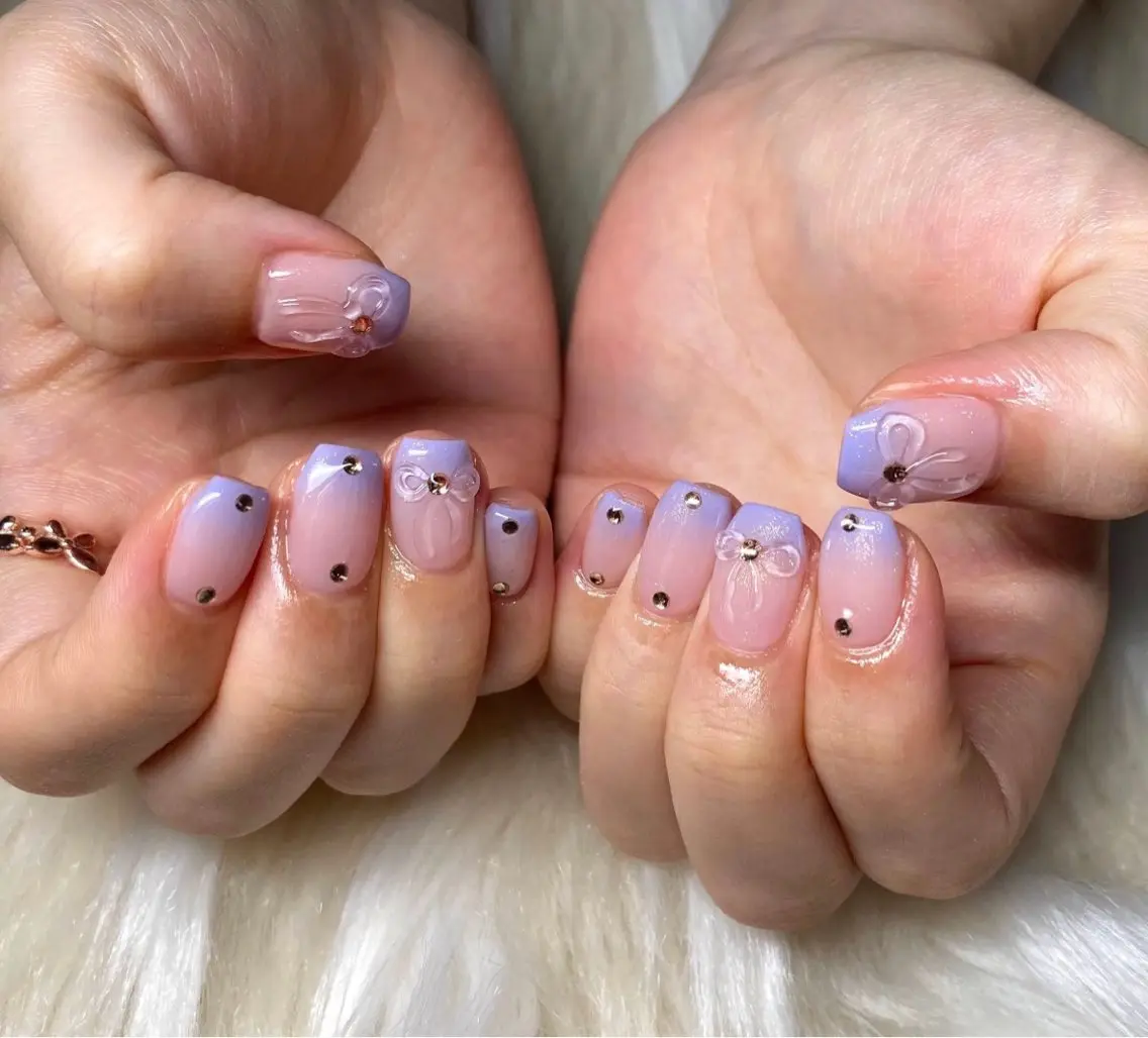 ネイル フラッシュネイル ジェルネイル グラデーション 韓国ネイル マグネットネイル ハンドネイル Nail&eye Belire 新宿のネイルデザイン
