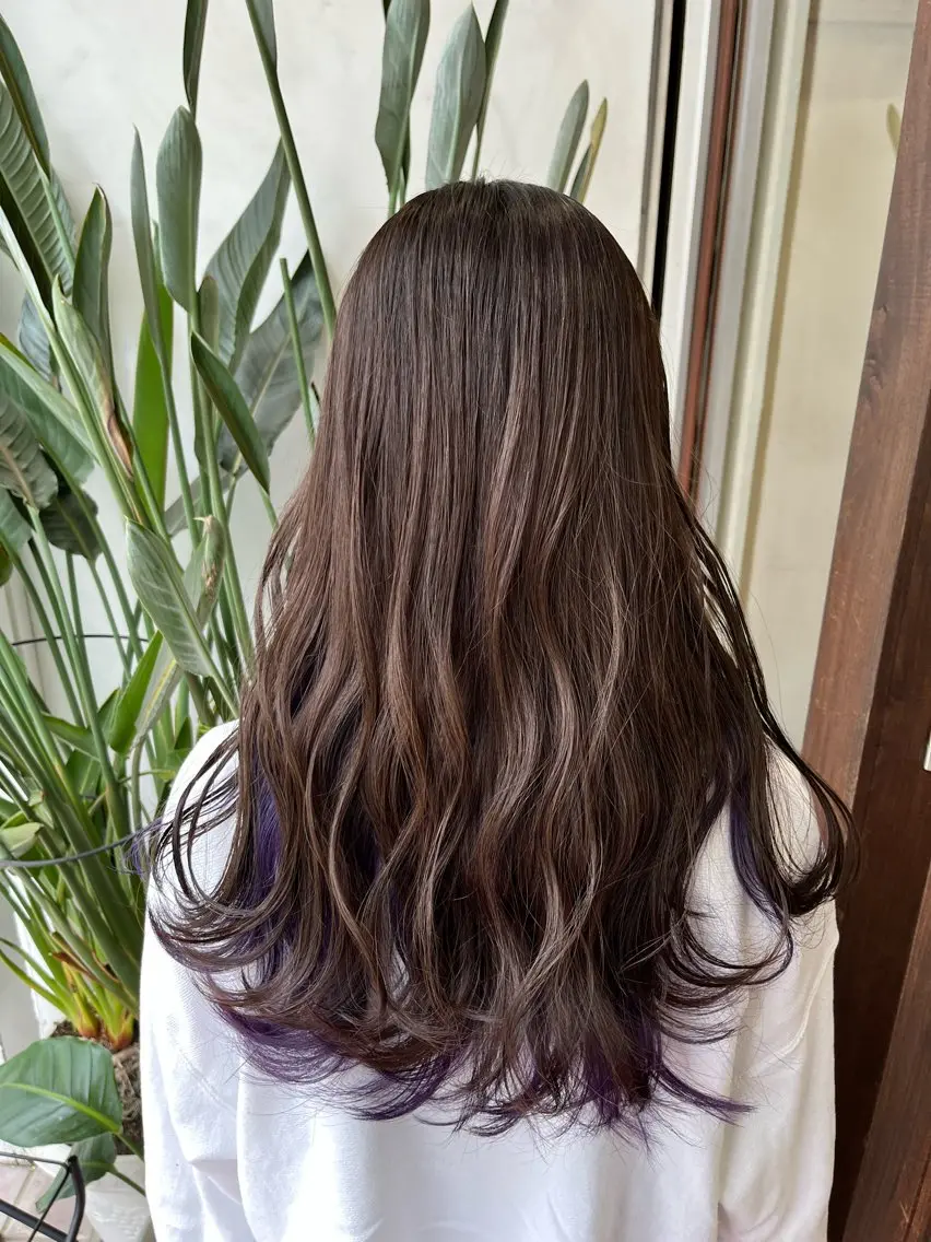 セミロング カラー インナーカラー 🫧ハイトーン/ ブリーチ🫧白石航汰のヘアスタイル