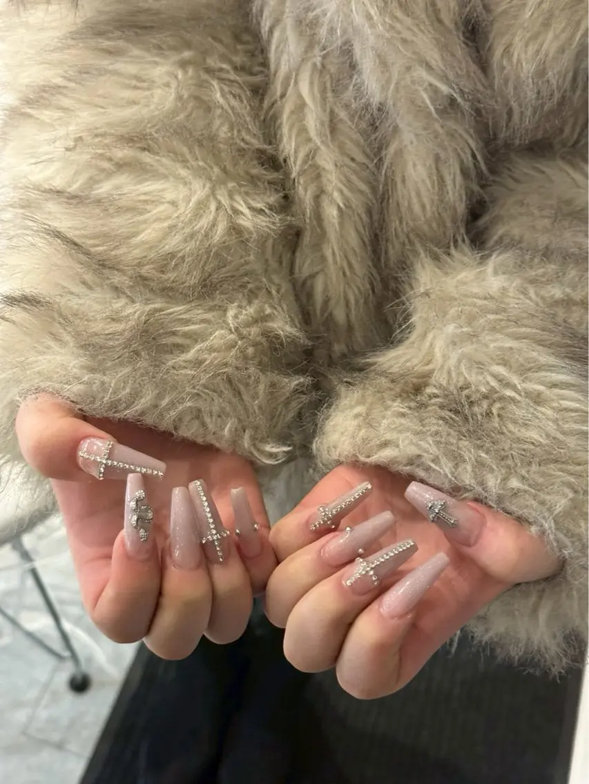 ネイル ラメ(グリッター) ラメグラデーション スカルプネイル ハンドネイル 【ORGAN】 nailのネイルデザイン