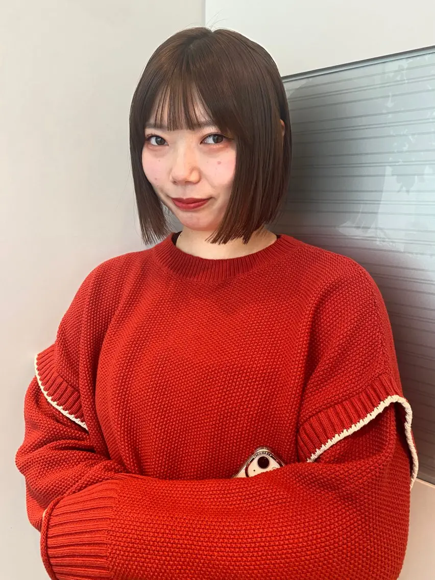 ショート カラー ブラウンカラー ボブ カット ヘアカラー トリートメント mai / linoah˚✧のヘアスタイル