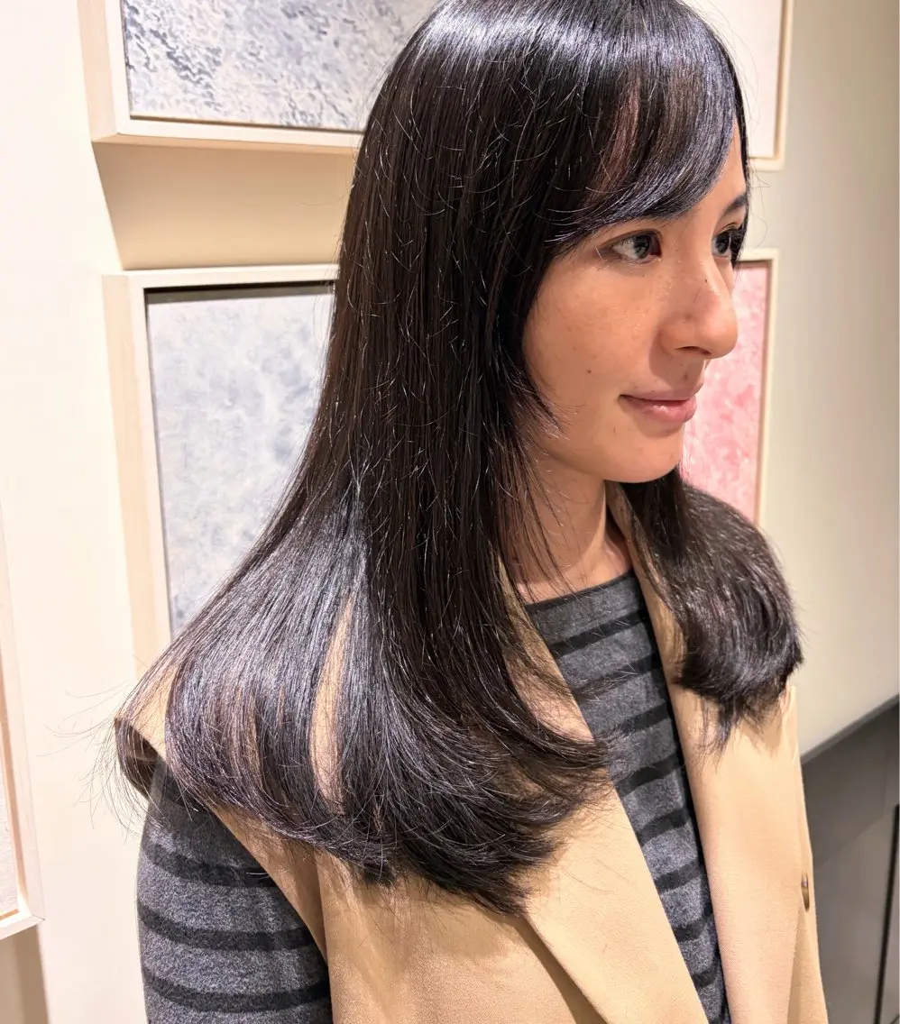 セミロング モデル様募集中 ✂️カギワダのヘアスタイル