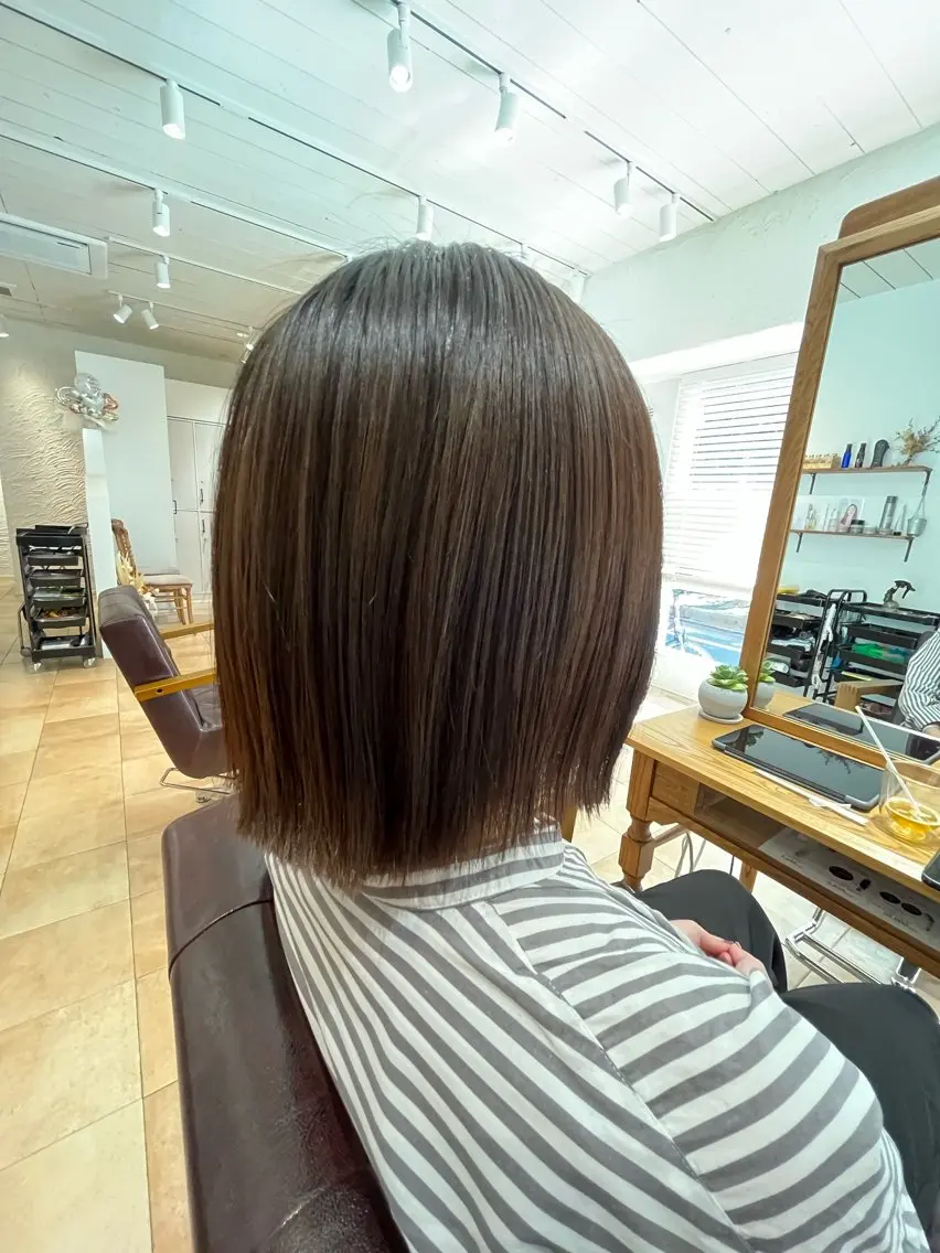 ミディアム カット ヘアカラー トリートメント 🌈透明感カラー🌈 🌟吉田祐介🌟のヘアスタイル