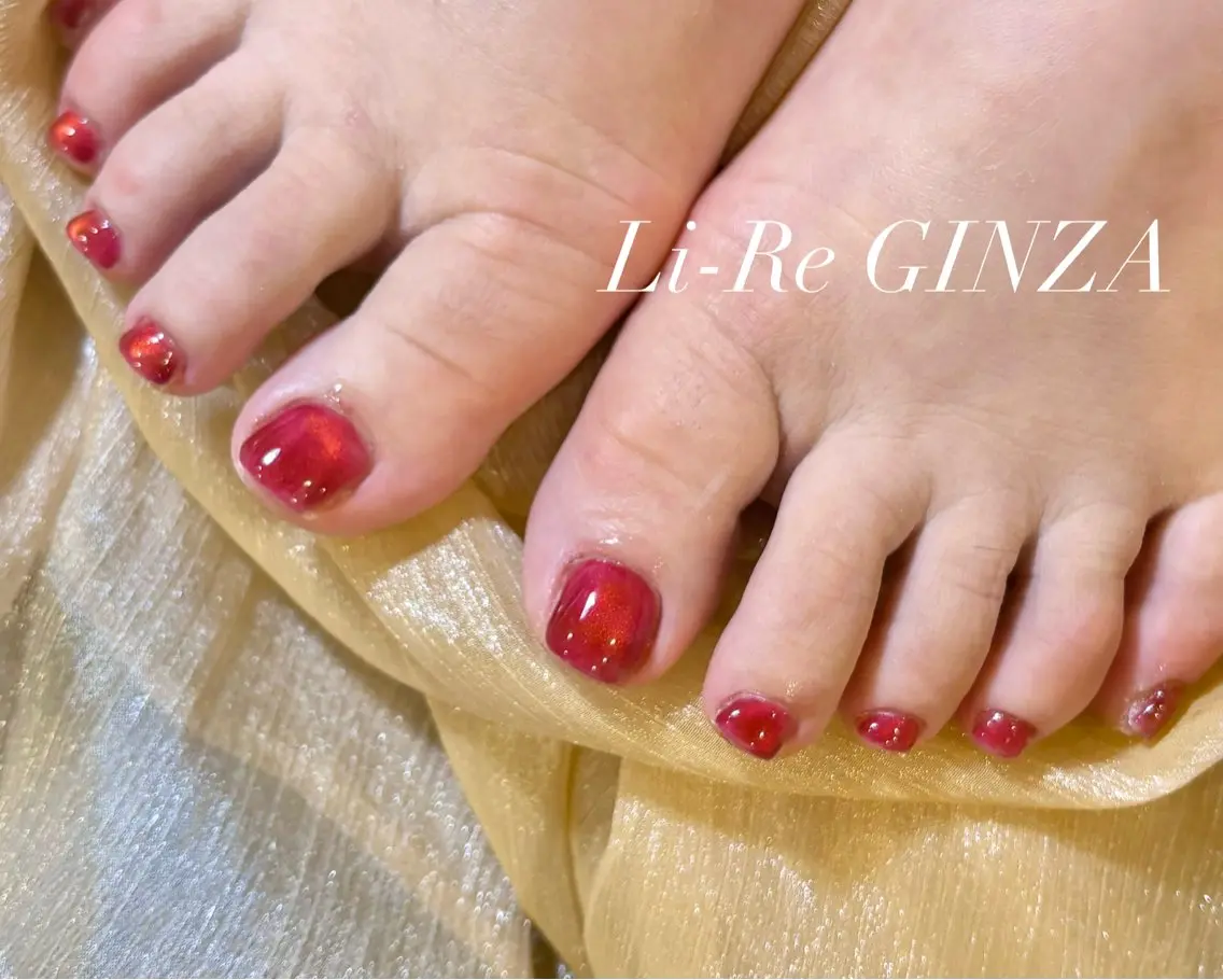 ネイル フットネイル Li-Re GINZAのネイルデザイン
