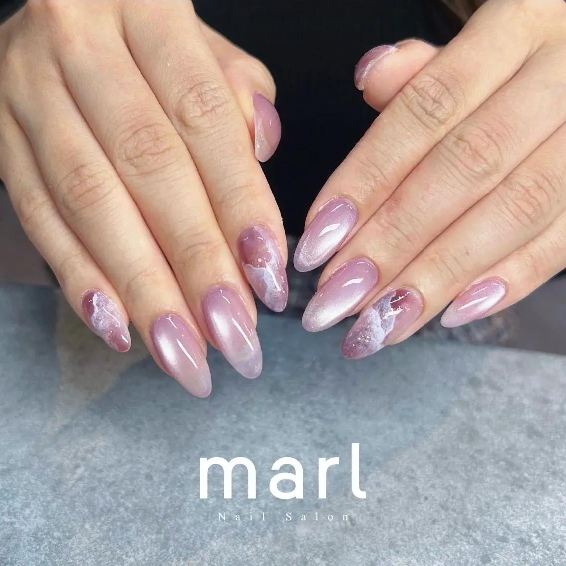 ネイル ニュアンスネイル marl natsukiのネイルデザイン