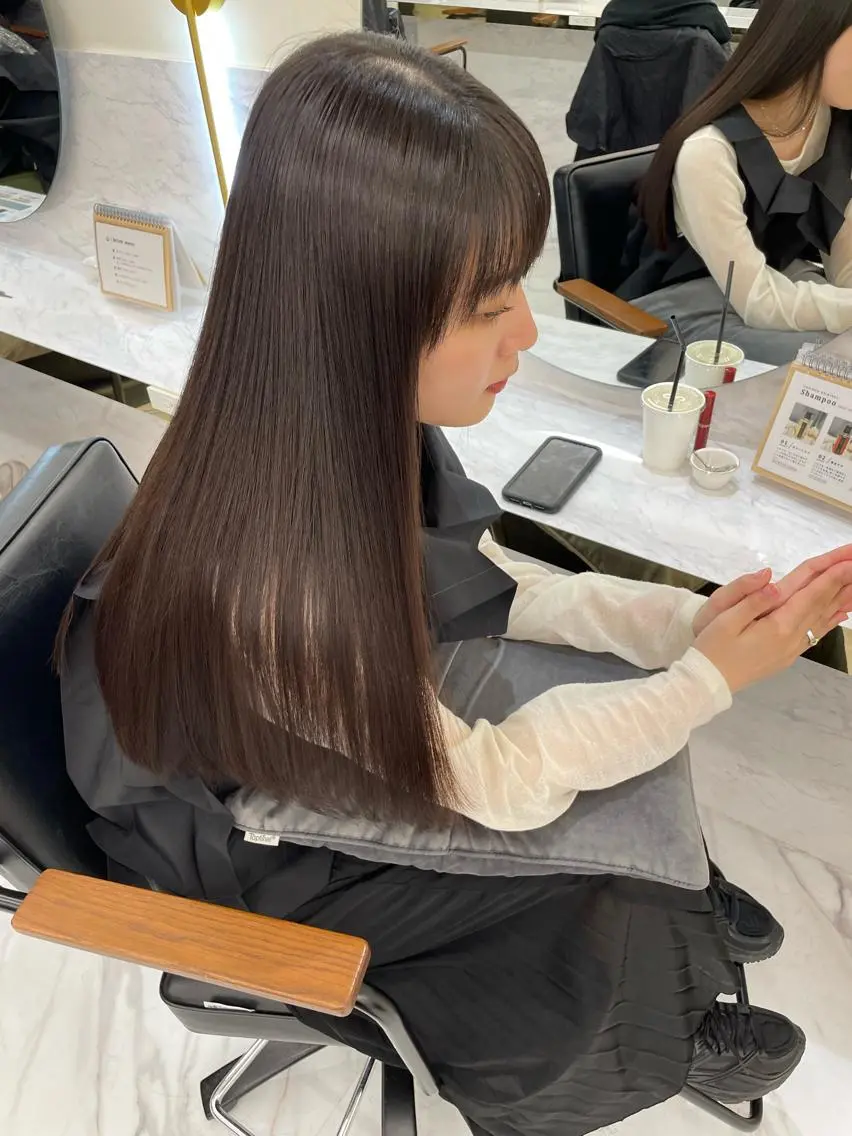 🍃贅沢コース🍃カット＋プレミアムカラー＋『ダメージレス酸性縮毛矯正』※注意事項お読みくださいの写真