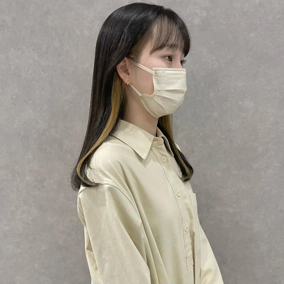 ミディアム カラー はちすか るかのヘアスタイル
