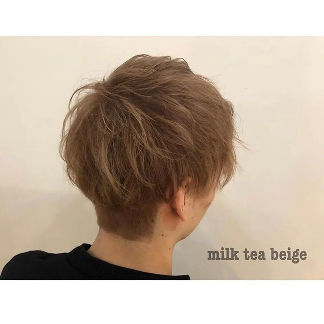 カラー メンズ メンズブリーチ ベージュカラー ブリーチ ミルクティーベージュ 🤍中野 レオ🤍のヘアスタイル