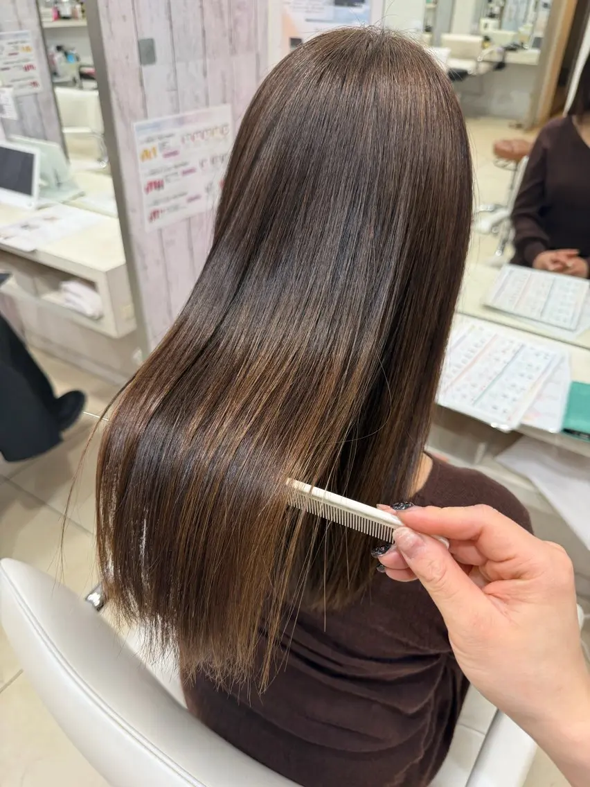 ロング カラー 髪質改善 ヘアカラー 🤎ベージュカラー/ 髪質改善/山岸🤎のヘアスタイル