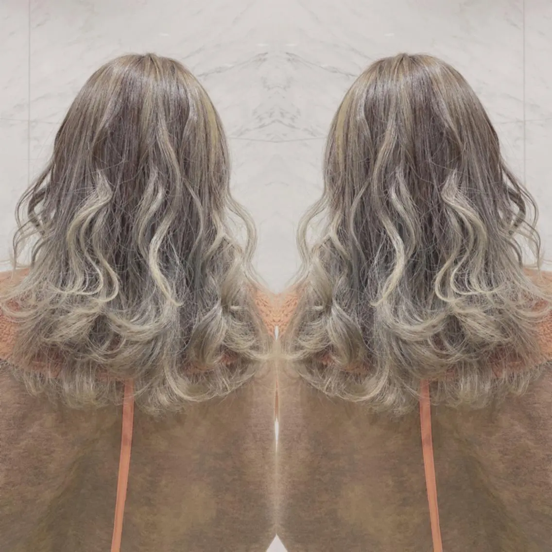 ロング カラー ヘアカラー 重政 和樹のヘアスタイル