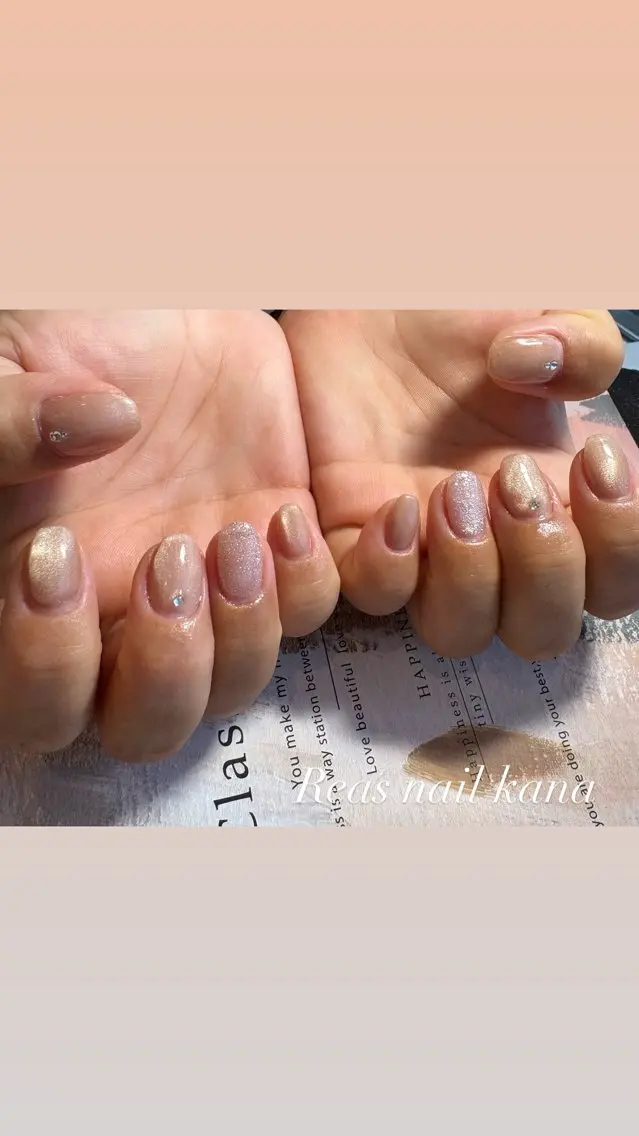 ネイル シンプルネイル Reas nail kanaのネイルデザイン