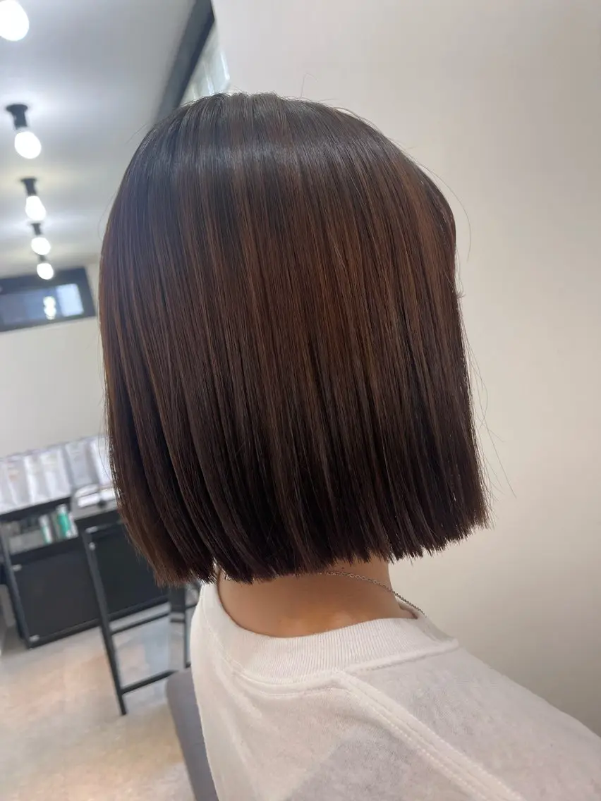 ミディアム 似合わせカット サラ艶&艶髪系✨ Ayane/心斎橋のヘアスタイル
