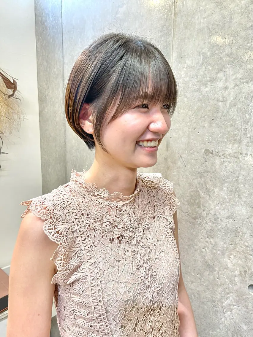 カット+トリートメント ショート ショートボブモデルの写真