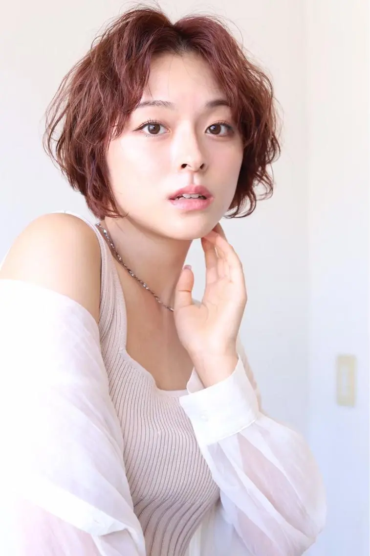 似合わせカット+スタイリングしやすいパーマ+3stepTRの写真