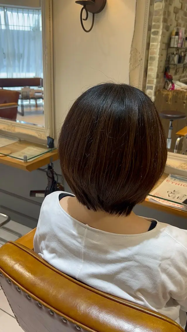 ショート 丸みショート ショートヘア カット みか ✩⡱のヘアスタイル