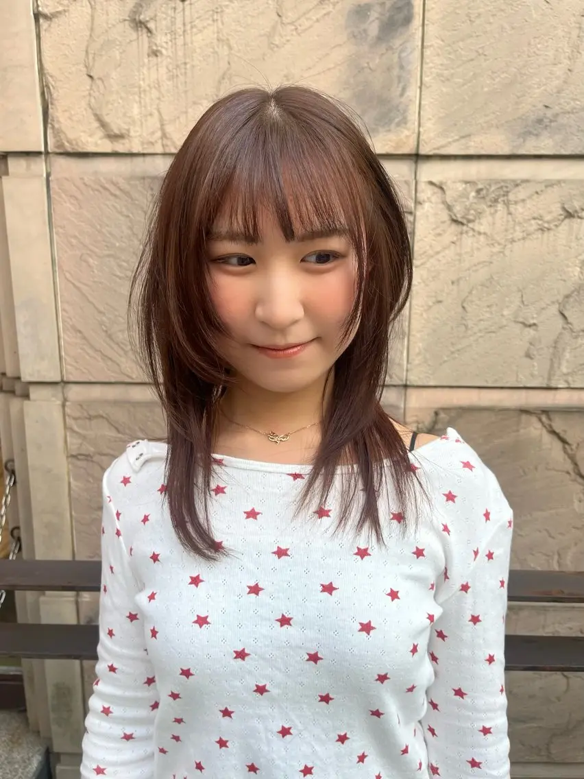 ミディアム カラー ヘアアレンジ 渡邉 舞のヘアスタイル