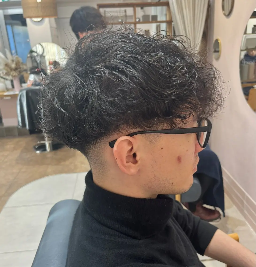 パーマ メンズ メンズパーマ カット パーマ 韓国メンズヘア☆ 韓国ヘアYUTOのヘアスタイル