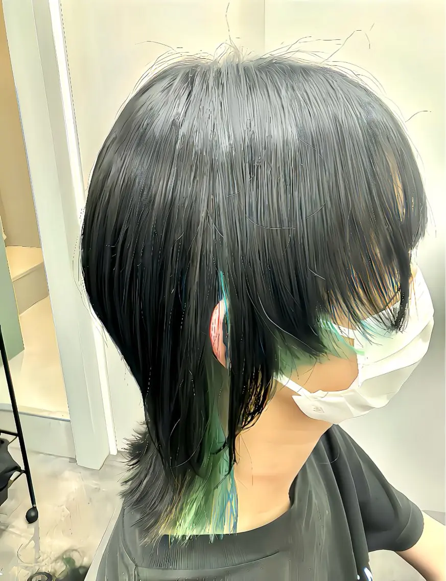 カット+カラー+インナーカラーの写真