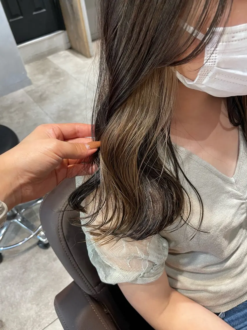 セミロング カラー ブラウンカラー ショコラブラウン グレージュ ヘアカラー トリートメント 💐パーソナルカラー /市橋加菜💐のヘアスタイル