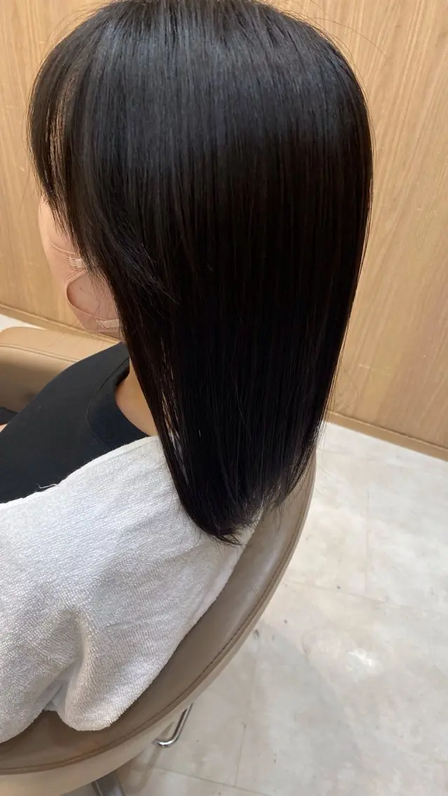 ミディアム 髪質改善 ヘアカラー 森田 結吾のヘアスタイル