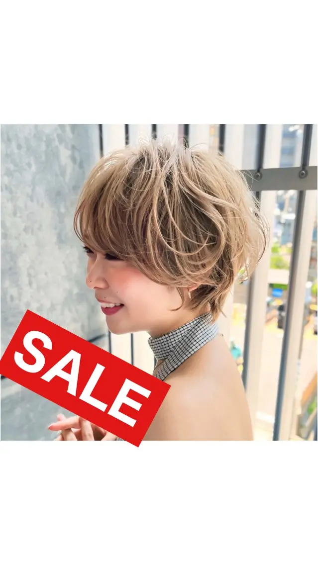 ショート カラー カット 🌟TOSHI/透明 感カラー/ショートのヘアスタイル