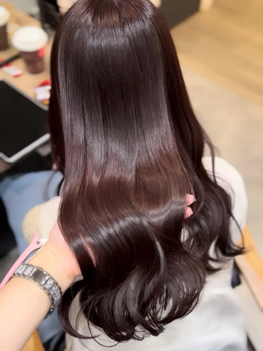 ロング カラー ヘアカラー トリートメント 表参道/ピンク♡ 盛れる顔周り♡amiのヘアスタイル