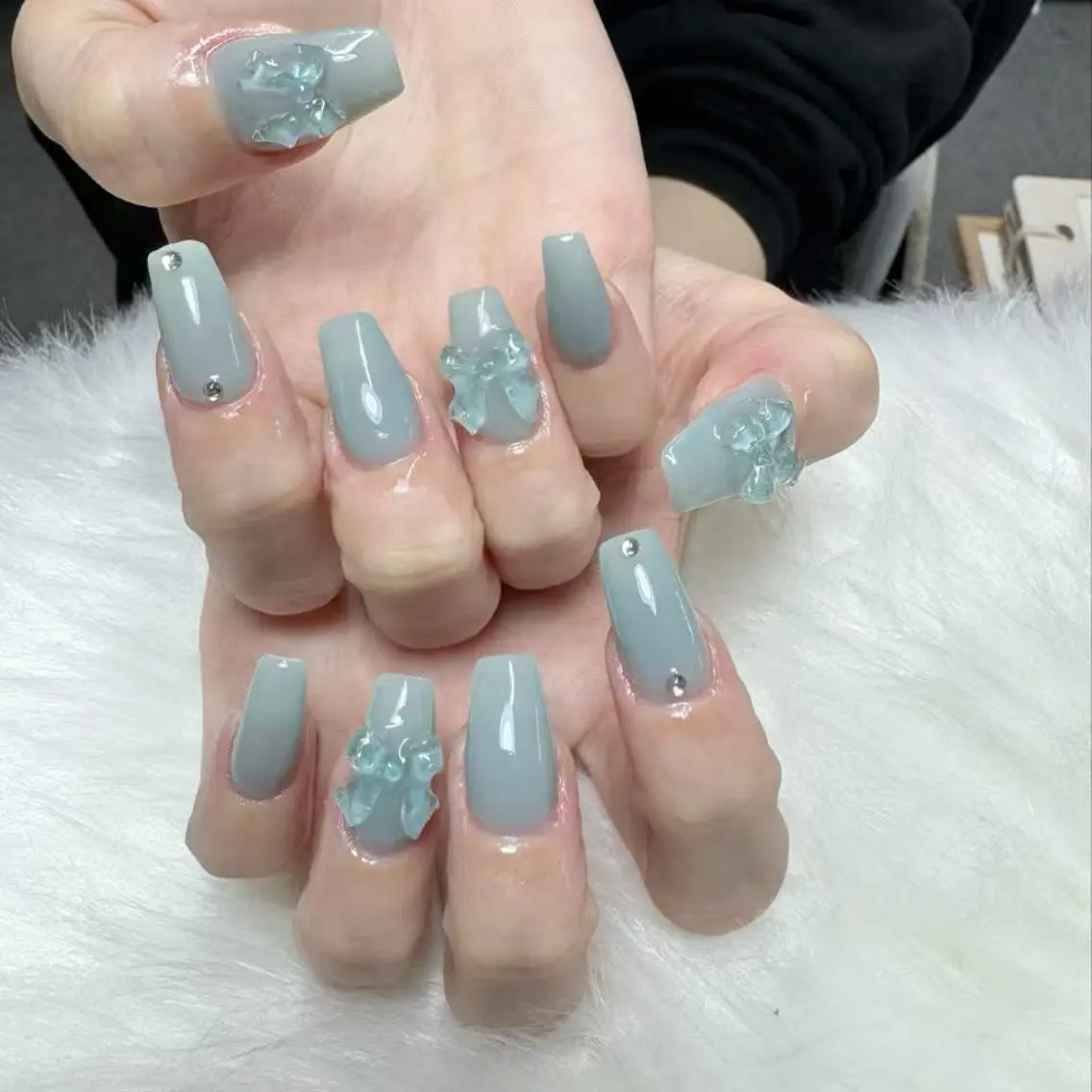 ネイル ハンドネイル 🎀nana🫧 ワンホンネイル🎀のネイルデザイン