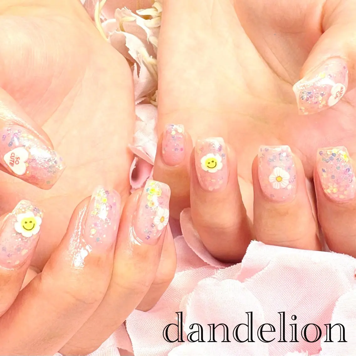 ネイル ハンドネイル ハンドケア dandelion ダンデライオンのネイルデザイン