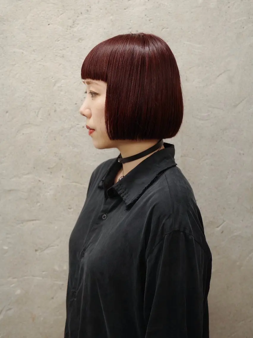 ショート カラー カット ヘアカラー 茉樹@pullnoc /新宿/ボブ/モードのヘアスタイル