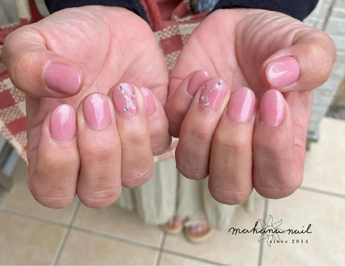 ネイル ワンカラーネイル mahana nailのネイルデザイン