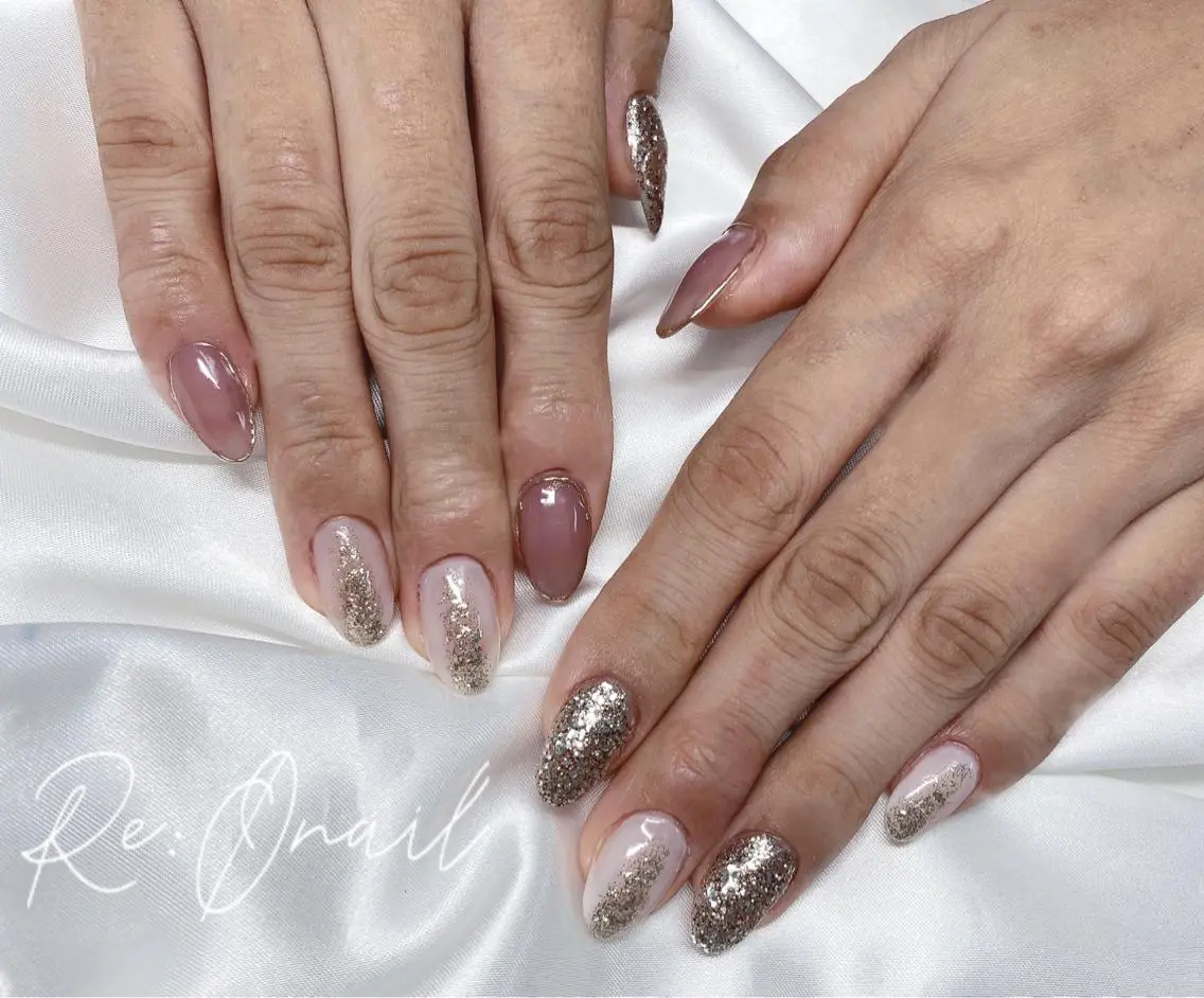 ネイル ニュアンスネイル ハンドネイル Re:Ø nail 🩵TSUJIのネイルデザイン