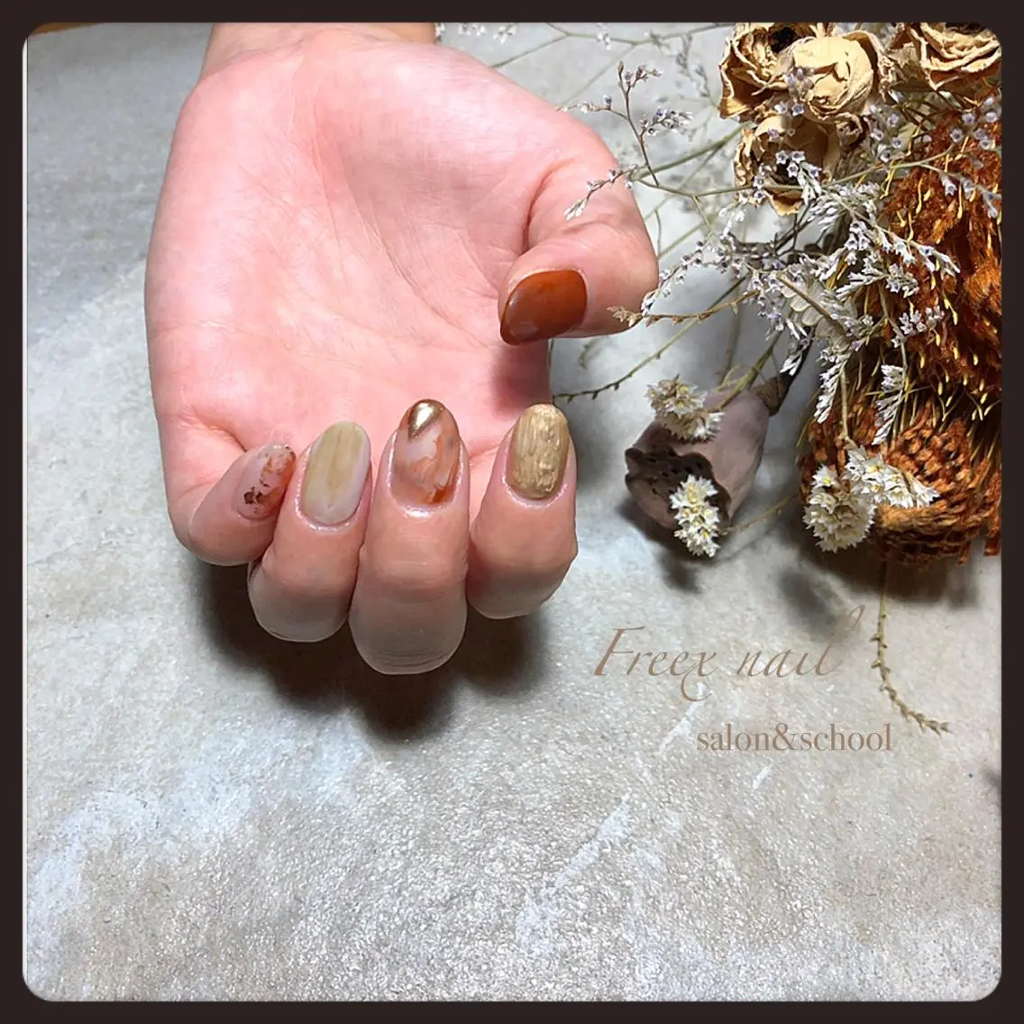 ネイル マットネイル ハンドネイル ハンドケア freex nail /ニュアンス/個性派のネイルデザイン