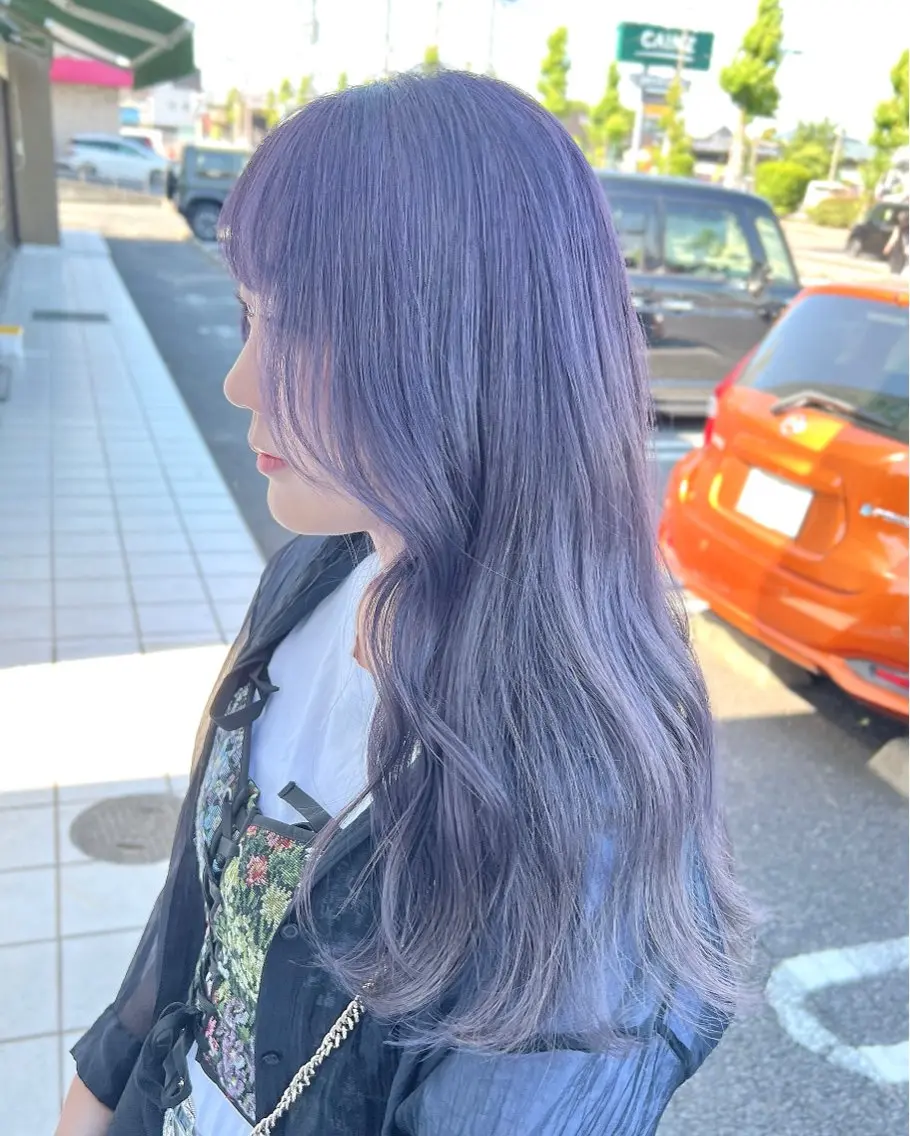 セミロング ヘアカラー 具志 正太のヘアスタイル