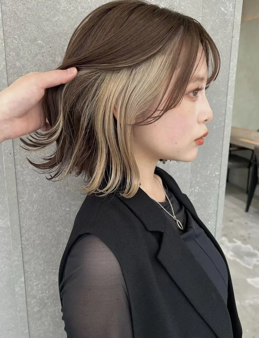 ミディアム カラー 城山 歩のヘアスタイル