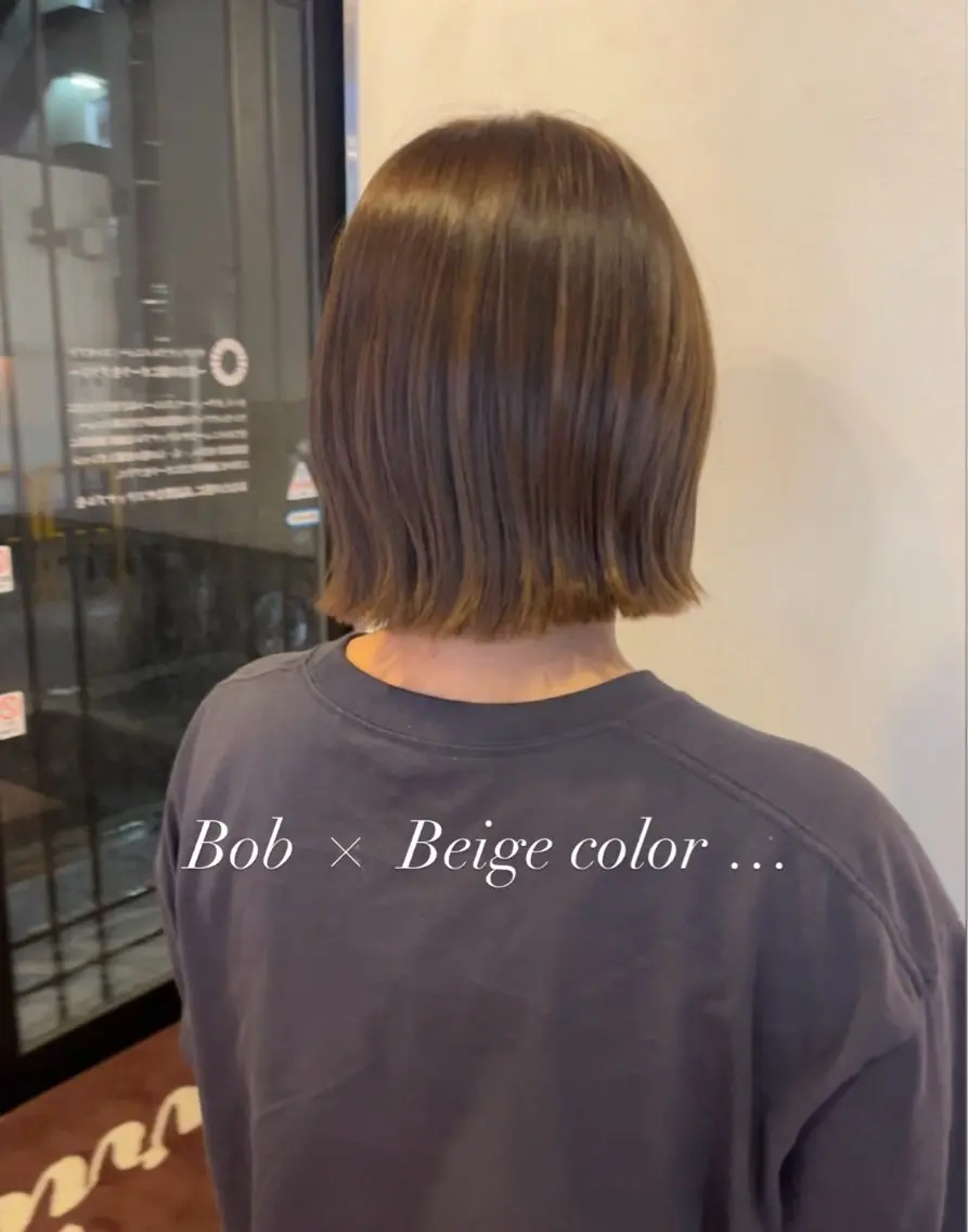 ショート カラー 透明感カラー ボブ カット ヘアカラー 山田 知佳のヘアスタイル