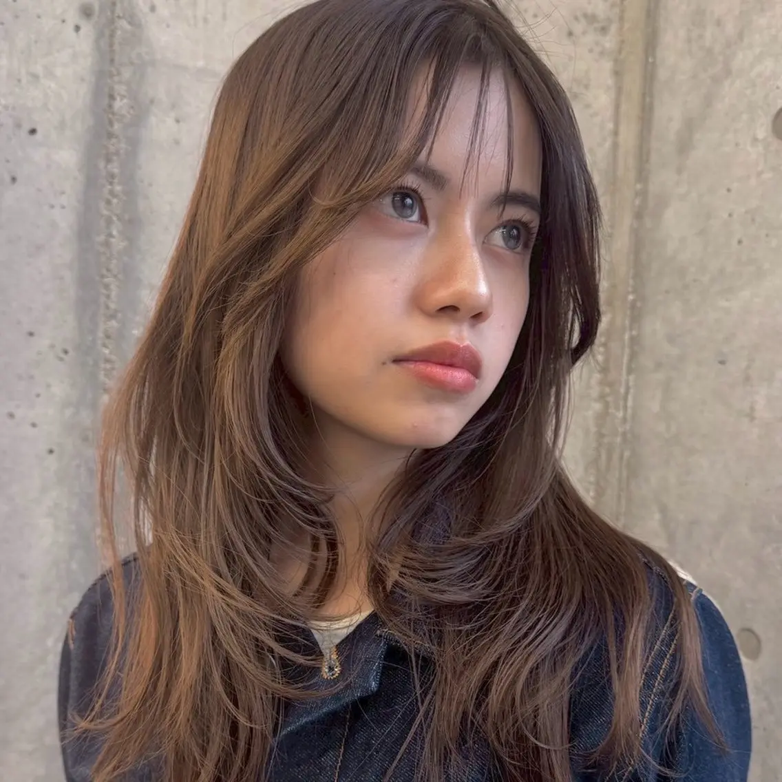 🤎minimo限定🤎カット＋ケアカラー＋選べるトリートメントorスパ［ブリーチなし/レイヤー/天神］巻き髪込✨の写真