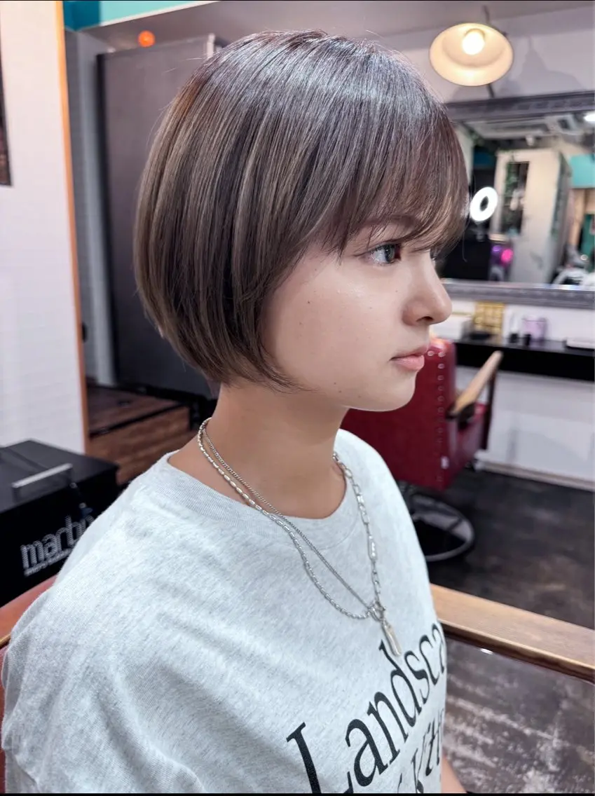 ショート カラー グレージュ ミルクティーグレージュ Chic シックのその他イメージ